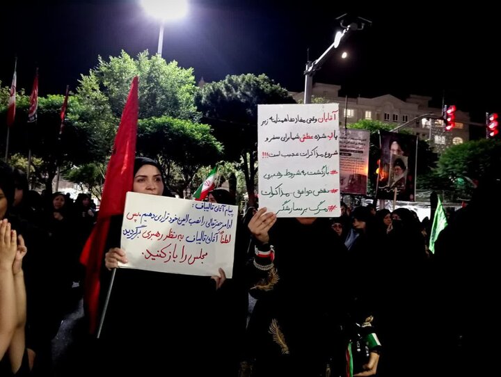 تصاویر/ عزاداری شب تاسوعا در کهریزک