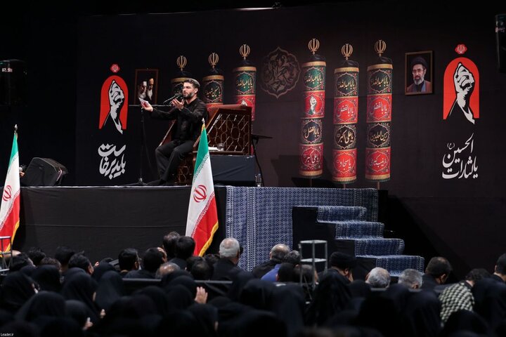 تصاویر/ عزاداری شب تاسوعا در جوار قتلگاه رهبر شهید انقلاب