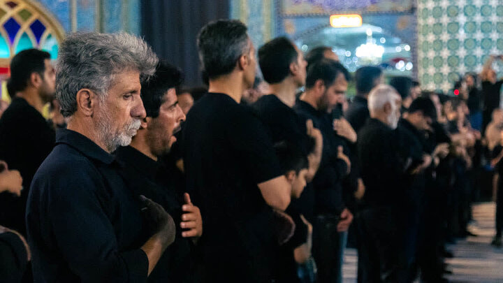 تصاویر/ آیین سوگواری شب تاسوعای حسینی هیئات مذهبی درهلال بن علی(ع)