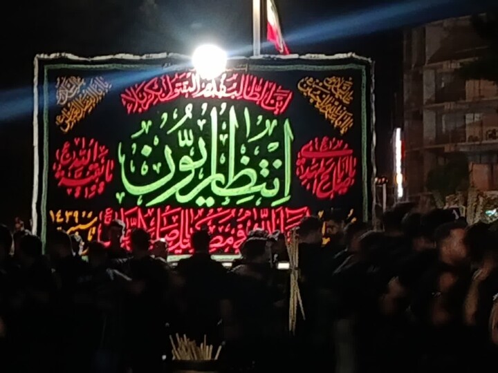 تصاویر/ مراسم شاه حسین گویان هیئت انتظاریون خسروشاه