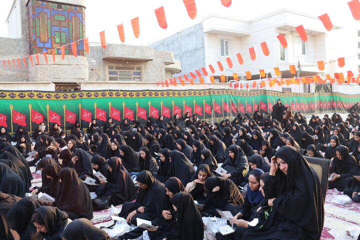 تصاویر/ قرائت زیارت حضرت عباس(ع) در دیّر