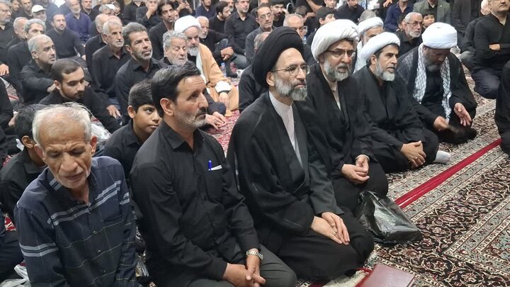 تصاویر/ مراسم عزاداری تاسوعای حسینی در مسجد صادقیه کاشان