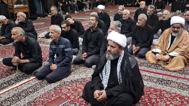 تصاویر/ مراسم عزاداری تاسوعای حسینی در مسجد صادقیه کاشان