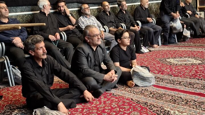 تصاویر/ مراسم عزاداری تاسوعای حسینی در مسجد صادقیه کاشان