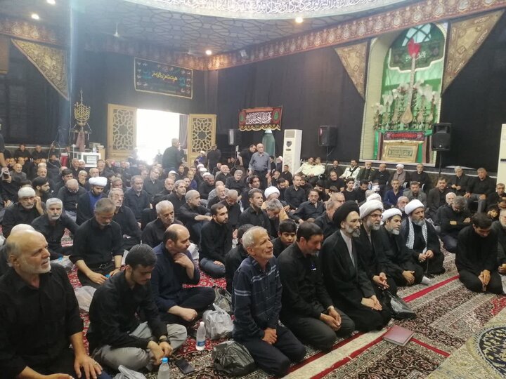 تصاویر/ مراسم عزاداری تاسوعای حسینی در مسجد صادقیه کاشان