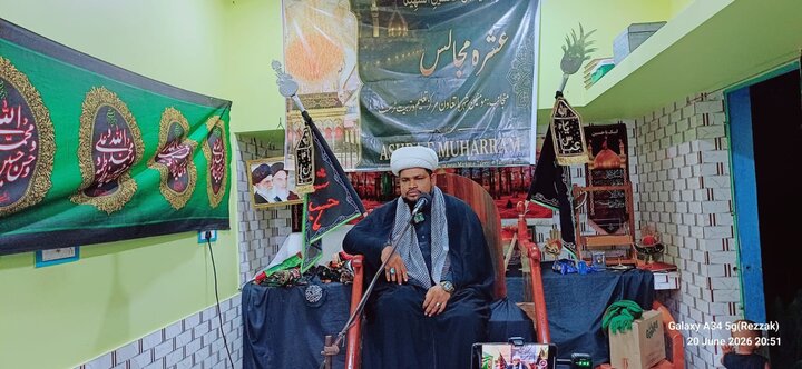 মেদিনীপুরের কুমারপুরে পবিত্র মহররমের সপ্তম দিন উপলক্ষে ইমাম হুসাইন (আ.)-এর কারবালার শহাদতের স্মরণে এক ভাবগম্ভীর মজলিস অনুষ্ঠিত হয়েছে।
