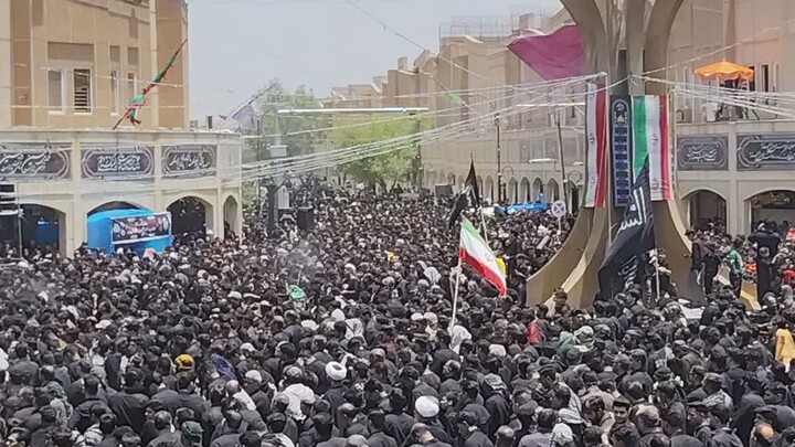 تصاویر/ مراسم عزاداری تاسوعای حسینی در شهر بم