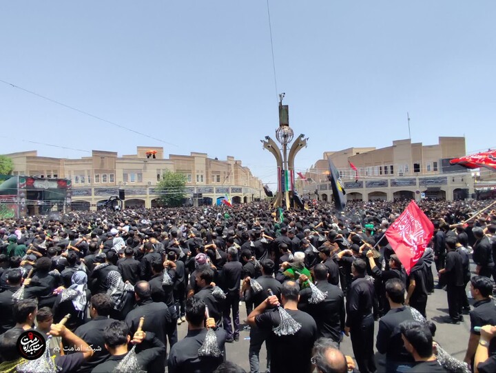 تصاویر/ مراسم عزاداری تاسوعای حسینی در شهر بم