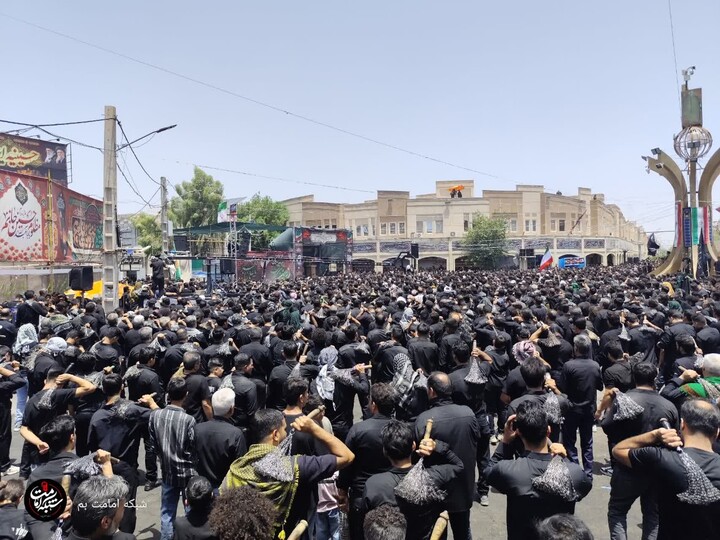 تصاویر/ مراسم عزاداری تاسوعای حسینی در شهر بم