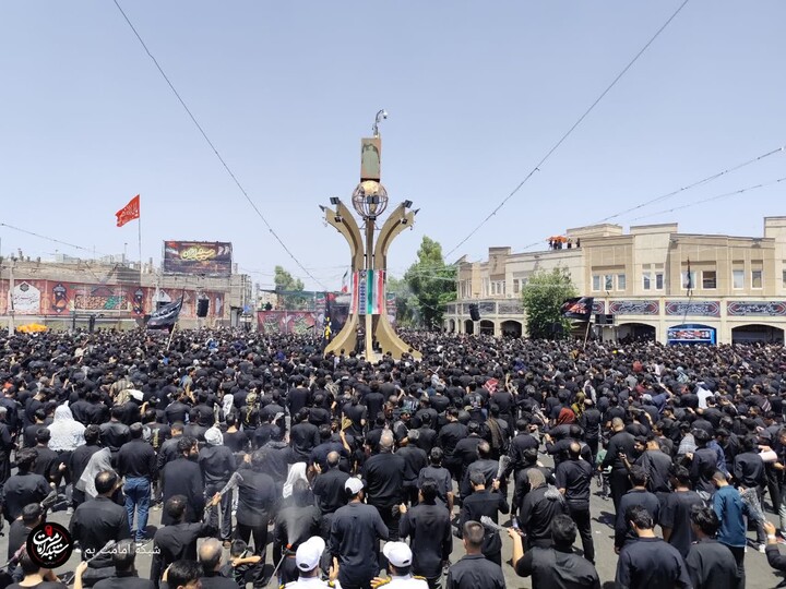 تصاویر/ مراسم عزاداری تاسوعای حسینی در شهر بم