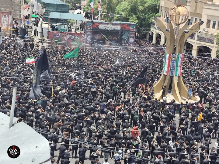 تصاویر/ مراسم عزاداری تاسوعای حسینی در شهر بم