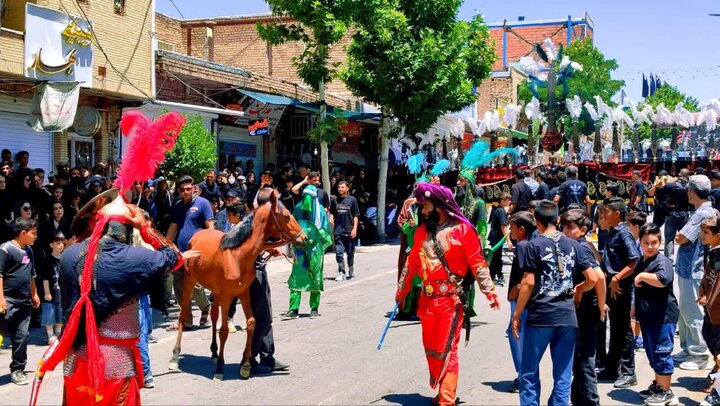 تصاویر/ مراسم عزاداری تاسوعای حسینی در شهر بافت