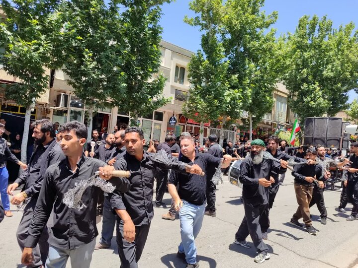تصاویر/ مراسم عزاداری تاسوعای حسینی در شهر بافت