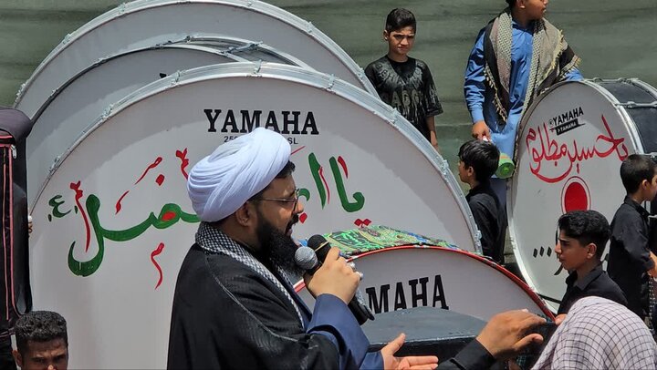 تصاویر/ مراسم عزاداری تاسوعای حسینی در ریگان