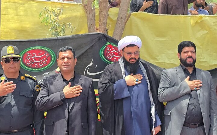 تصاویر/ مراسم عزاداری تاسوعای حسینی در ریگان