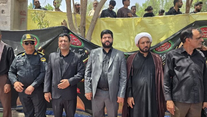 تصاویر/ مراسم عزاداری تاسوعای حسینی در ریگان