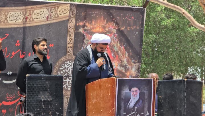 تصاویر/ مراسم عزاداری تاسوعای حسینی در ریگان