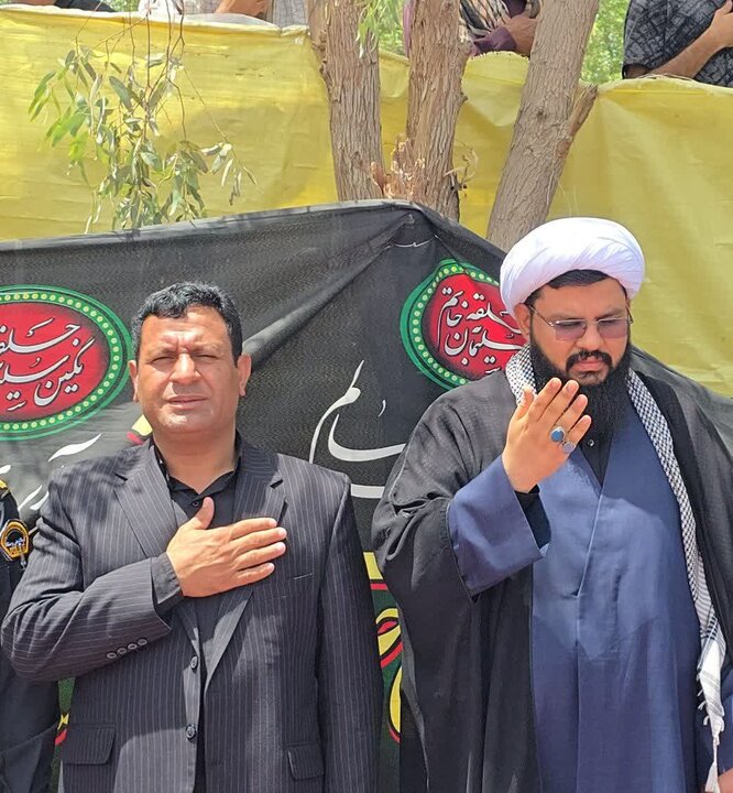 تصاویر/ مراسم عزاداری تاسوعای حسینی در ریگان
