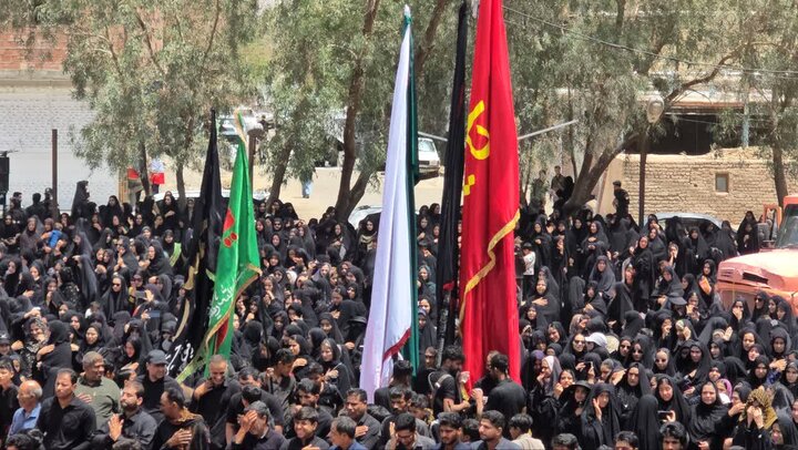 تصاویر/ مراسم عزاداری تاسوعای حسینی در ریگان