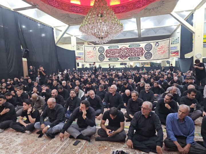 تصاویر/مراسم عزاداری دهه اول محرم در حسینیه مقدسه سنندج