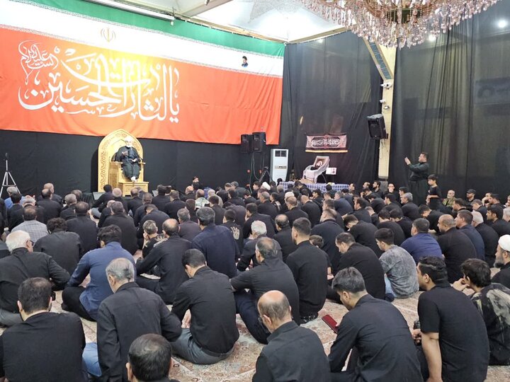 تصاویر/مراسم عزاداری دهه اول محرم در حسینیه مقدسه سنندج
