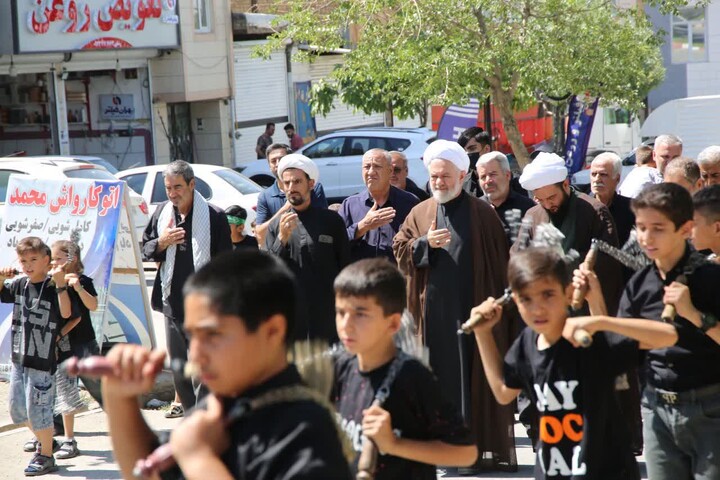 تصاویر / برپایی دسته های عزاداری تاسوعای حسینی در اسدآباد