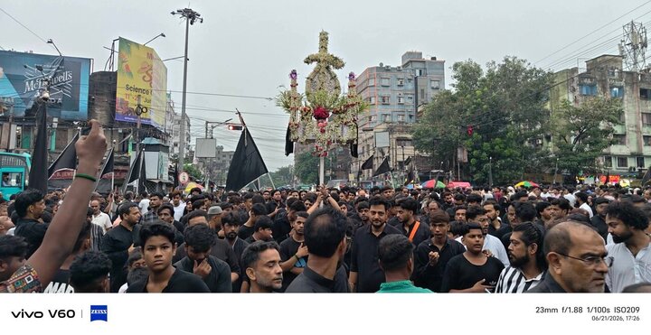 হুসাইনির চেতনা ও আবেগ; কলকাতা, পশ্চিমবঙ্গ, ভারতে জমকালো শোকযাত্রা ও শোকানুষ্ঠান/ছবি
