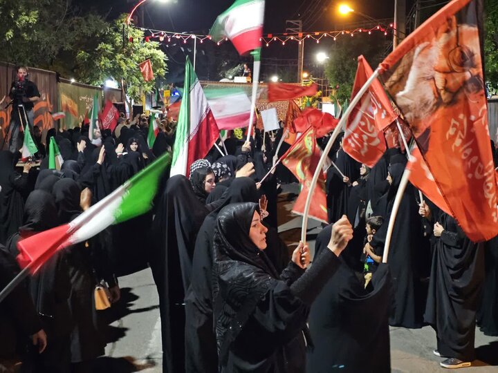 تصاویر/ اجتماع عزاداری حسینی در شهرستان بوئین زهرا