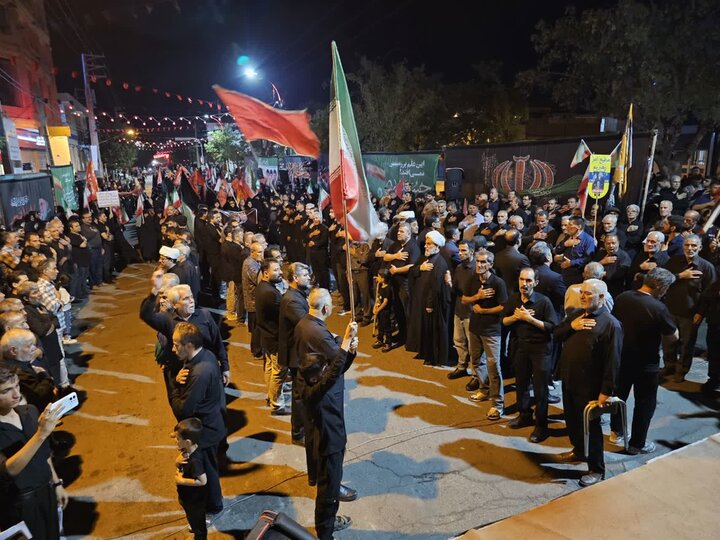 تصاویر/ اجتماع عزاداری حسینی در شهرستان بوئین زهرا