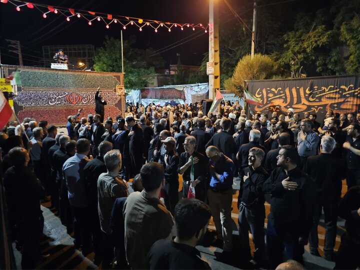 تصاویر/ اجتماع عزاداری حسینی در شهرستان بوئین زهرا