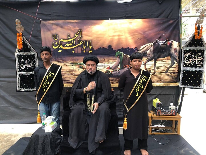 تصاویر/ مراسم عزاداری هشتم محرم به یاد حضرت ابوالفضل العباس(ع) در چیتاگونگ بنگلادش
