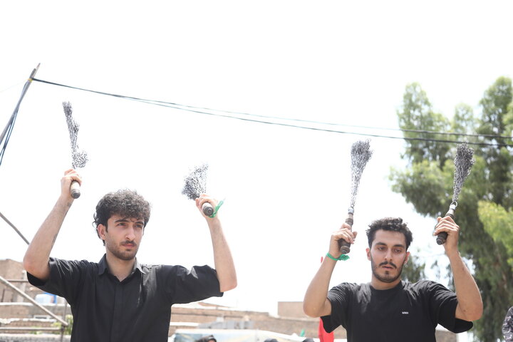 تصاویر / حضور پرشور دستجات عزاداری در تاسوعای حسینی در امامزاده سید معصوم(ع)