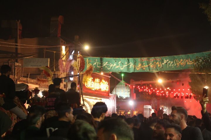 تصاویر | شب تاسوعا متفاوت در امامزاده شاه سید علی(ع)قم