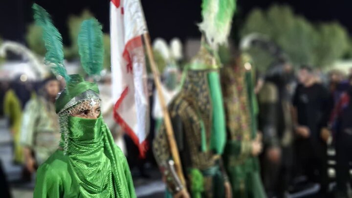 تصاویر | شب تاسوعا متفاوت در امامزاده شاه سید علی(ع)قم
