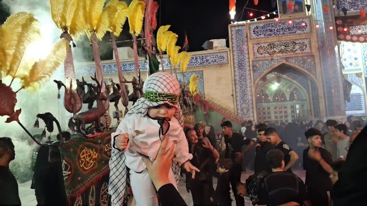 تصاویر | شب تاسوعا متفاوت در امامزاده شاه سید علی(ع)قم