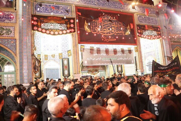 تصاویر | شب تاسوعا متفاوت در امامزاده شاه سید علی(ع)قم