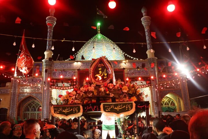 تصاویر | شب تاسوعا متفاوت در امامزاده شاه سید علی(ع)قم