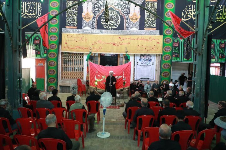 تصاویر/ مراسم عزاداری روز تاسوعا در تکیه پهنه بازار سمنان
