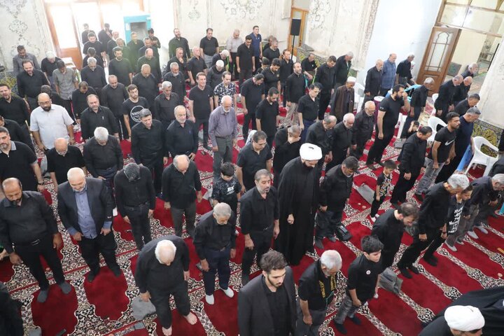 تصاویر/ مراسم عزای تاسوعای حسینی در مسجد امام خمینی(ره) سمنان