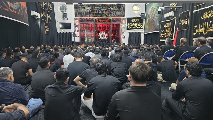 تصاویر/ برگزاری مراسم عزاداری و مجلس عزا در اداره جعفریه لندن