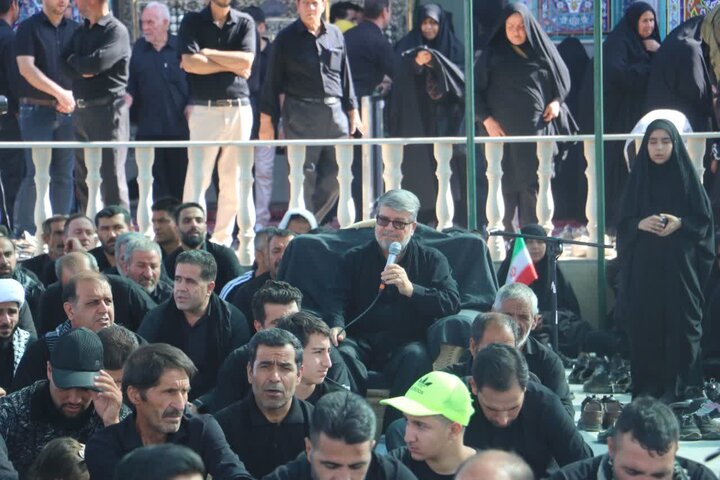 تصاویر/آیین نخل گردانی از شهرستان کارچان تا امامزاده مرضیه خاتون(س)