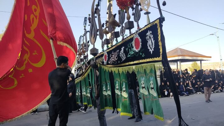 تصاویر/ مراسم عزاداری تاسوعای حسینی در کشکوئیه