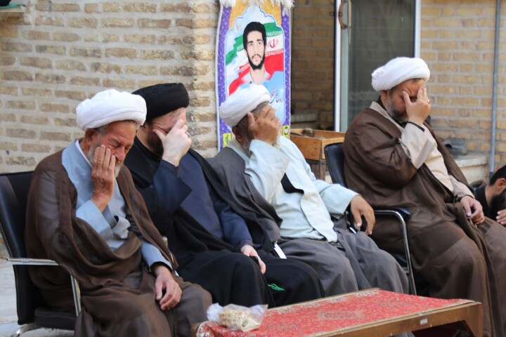 تصاویر/ نهمین روز مجلس عزاداری محرم حوزه علمیه استان یزد برگزار شد