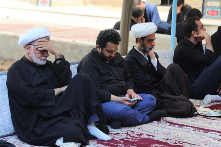 تصاویر/ نهمین روز مجلس عزاداری محرم حوزه علمیه استان یزد برگزار شد