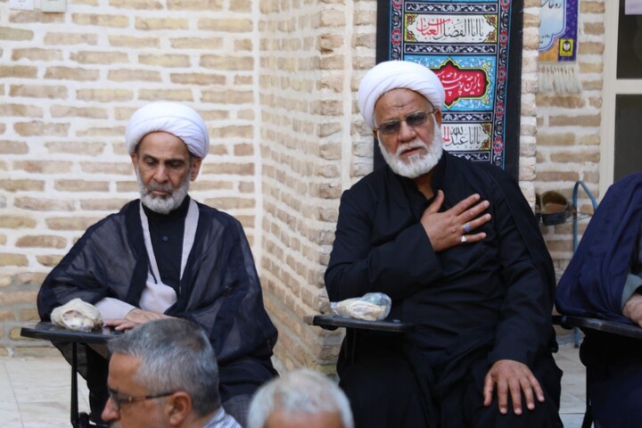تصاویر/ نهمین روز مجلس عزاداری محرم حوزه علمیه استان یزد برگزار شد