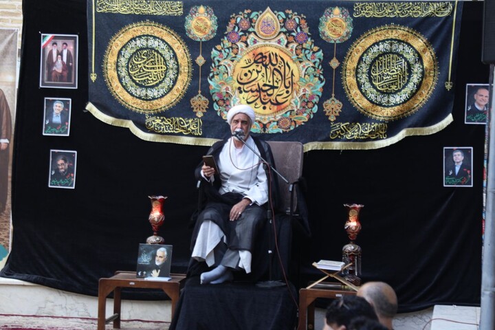 تصاویر/ نهمین روز مجلس عزاداری محرم حوزه علمیه استان یزد برگزار شد