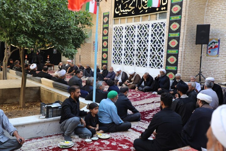 تصاویر/ نهمین روز مجلس عزاداری محرم حوزه علمیه استان یزد برگزار شد