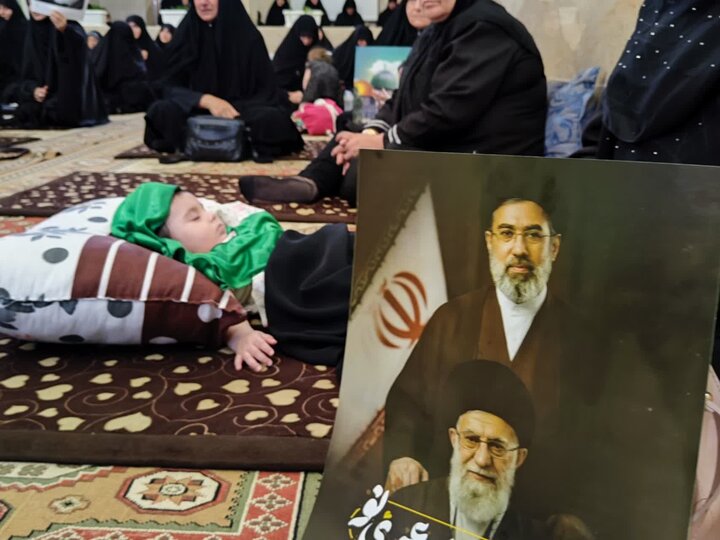 تصاویر/ مراسم عزاداری روز تاسوعای حسینی در مدرسه علمیه ریحانة‌الرسول ارومیه