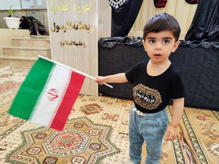تصاویر/ مراسم عزاداری روز تاسوعای حسینی در مدرسه علمیه ریحانة‌الرسول ارومیه