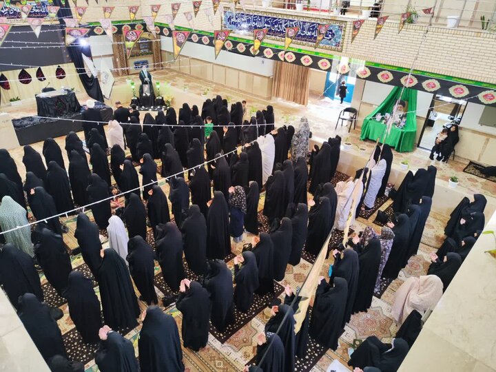 تصاویر/ مراسم عزاداری روز تاسوعای حسینی در مدرسه علمیه ریحانة‌الرسول ارومیه